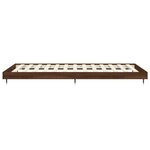 vidaXL Cadre de lit sans matelas chêne marron 90x190cm bois ingénierie