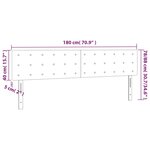 vidaXL Têtes de lit 2 Pièces Crème 90x5x78/88 cm Tissu