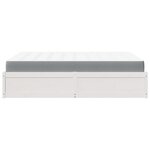 vidaXL Lit avec matelas blanc 140x200 cm bois massif de pin