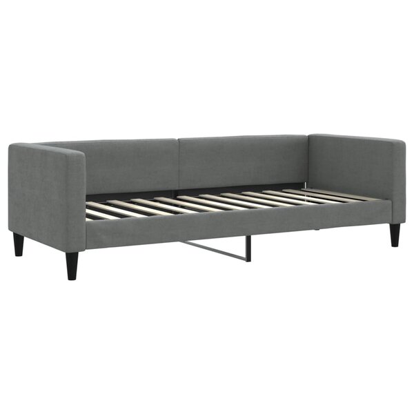 vidaXL Lit de repos gris foncé 80x200 cm tissu
