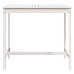 vidaXL Table de jardin blanc 121x82 5x110 cm bois massif de pin