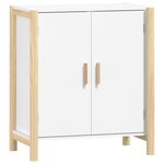 vidaXL Buffet Blanc 62x38x70 cm Bois d'ingénierie