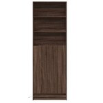 vidaXL Buffet haut avec LED chêne marron 69x32 5x200cm bois ingénierie