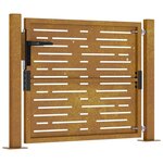 vidaXL Portail de jardin 105x105 cm acier corten conception de carré