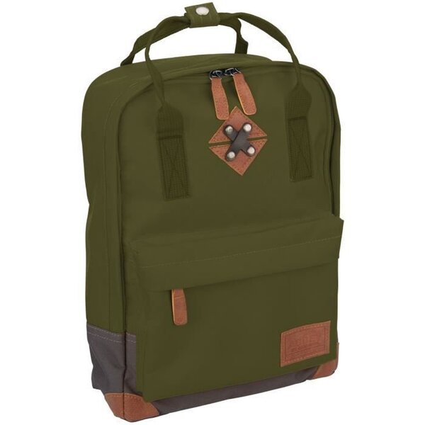 ABBEY Petit sac a dos en polyester 300T - Doublure 100% polyester - Dimensions 24 x 10 x 33 cm - Vert Kaki