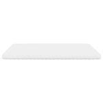 vidaXL Matelas en mousse blanc 160x210 cm 7 zones dureté 20 ILD