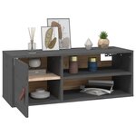 vidaXL Armoire murale Gris 80x30x30 cm Bois de pin massif