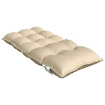 vidaXL Coussins de chaise à dossier bas lot de 6 beige tissu oxford