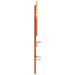 vidaXL Tête de lit cire marron 120 cm bois massif de pin