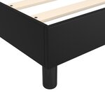 vidaXL Sommier à lattes de lit avec matelas Noir 160x200 cm