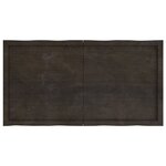vidaXL Dessus de table bois massif traité bordure assortie