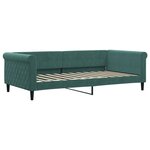 vidaXL Lit de repos vert foncé 100x200 cm velours
