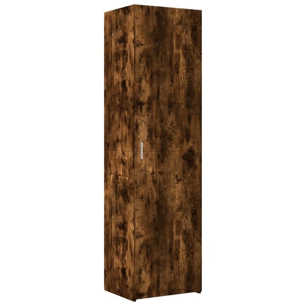 vidaXL Buffet haut chêne fumé 50x42 5x185 cm bois d'ingénierie