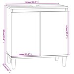 vidaXL Meuble d'évier chêne marron 58x33x60 cm bois d'ingénierie