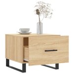vidaXL Tables basses 2 Pièces chêne sonoma 50x50x40 cm bois d'ingénierie