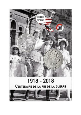 Monnaie de 10€ argent grande guerre 2018 et mini-médaille bleuet poppy
