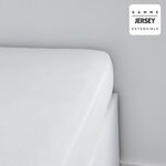 Drap housse - 160 x 200+25 cm jersey - Craie