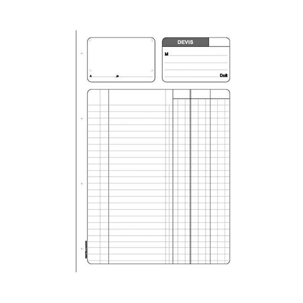 Manifold autocopiant Devis", triple exemplaires 21 x 29,7 cm, 50 pages (paquet 5 unités)"