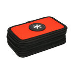 Trousse garnie antartik 3 compartiments 36 pieces rouge