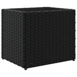 vidaXL Jardinières 2 Pièces noir 36x30x32 cm résine tressée