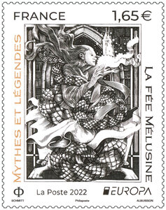 Timbre - Europa - Mythes et Légendes - Lettre internationale