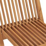 vidaXL Chaises pliables de jardin 8 Pièces Bois de teck solide