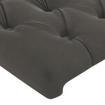 vidaXL Cadre de lit avec tête de lit Gris foncé 160x200 cm Velours