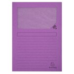 Paquet De 25 Chemises À Fenêtre Forever 130g/m2 - 22x31cm - Couleurs Assorties - X 16 - Exacompta
