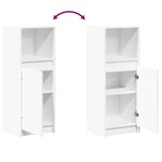 vidaXL Buffet avec LED blanc 38x34x100 cm bois d'ingénierie