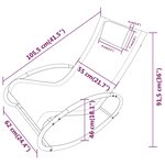 vidaXL Chaise longue avec oreiller acier et textilène noir