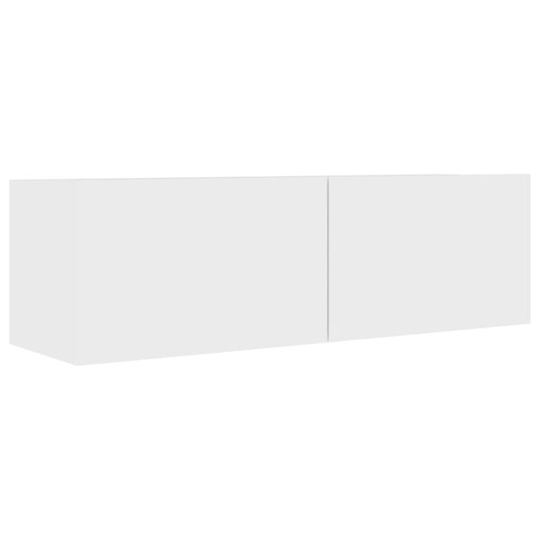 vidaXL Meuble TV Blanc 100x30x30 cm Bois d’ingénierie