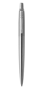 PARKER Jotter Stylo bille acier recharge bleue pointe moyenne Coffret cadeau