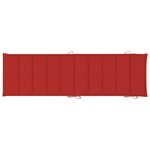vidaXL Chaises longues lot de 2 avec coussins Bois d'acacia solide