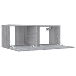 vidaXL Meuble TV sonoma gris 80x30x30 cm bois d'ingénierie