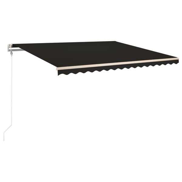 Vidaxl auvent rétractable automatique 450x300 cm anthracite