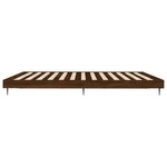 vidaXL Cadre de lit chêne marron 200x200 cm bois d'ingénierie