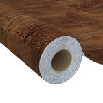 vidaXL Film autoadhésif pour meubles Chêne foncé 500x90 cm PVC