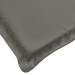 vidaXL Coussins de chaise à dossier haut lot de 4 gris foncé mélangé