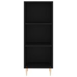 vidaXL Buffet noir 34 5x32 5x90 cm bois d'ingénierie