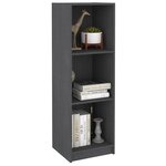 vidaXL Bibliothèque/Séparateur de pièce gris 36x33x110 cm pin massif