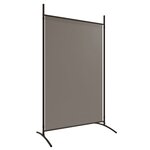 vidaXL Cloison de séparation 2 panneaux Anthracite 348x180 cm Tissu