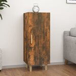 vidaXL Buffet Chêne fumé 34 5x34x90 cm Bois d'ingénierie