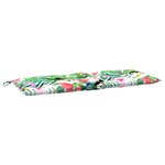 vidaXL Coussin de banc de jardin carreaux multicolore 120x50x7cm tissu