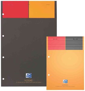 bloc-notes international 'NOTEPAD', A4+, quadrillé, 80F OXFORD