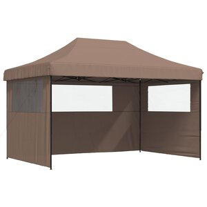 vidaXL Tente de réception pliable escamotable avec 3 parois latérales