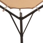 vidaXL Chapiteau tente 3 x 3 m Acier Beige