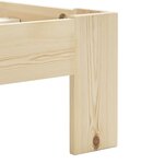 vidaXL Cadre de lit bois de pin massif 120x200 cm