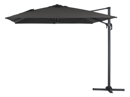 Parasol jardin déporté Alu "Sun 4 " - Rectangle - 3 x 4 m - Noir