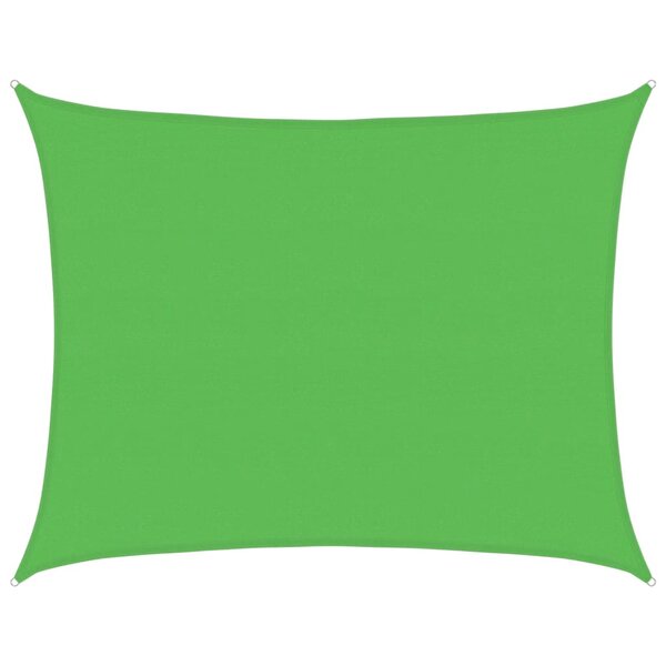 vidaXL Voile d'ombrage 160 g/m² Vert clair 6x8 m PEHD