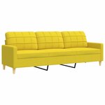 vidaXL Ensemble de canapés 3 Pièces repose-pied et coussins décoratifs